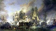 Clarkson Frederick Stanfield The Battle of Trafalgar oil painting artist